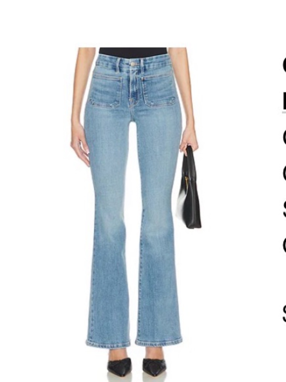 GOOD LEGS FLARE JEANS IN INDIGO656
Good American size 28
